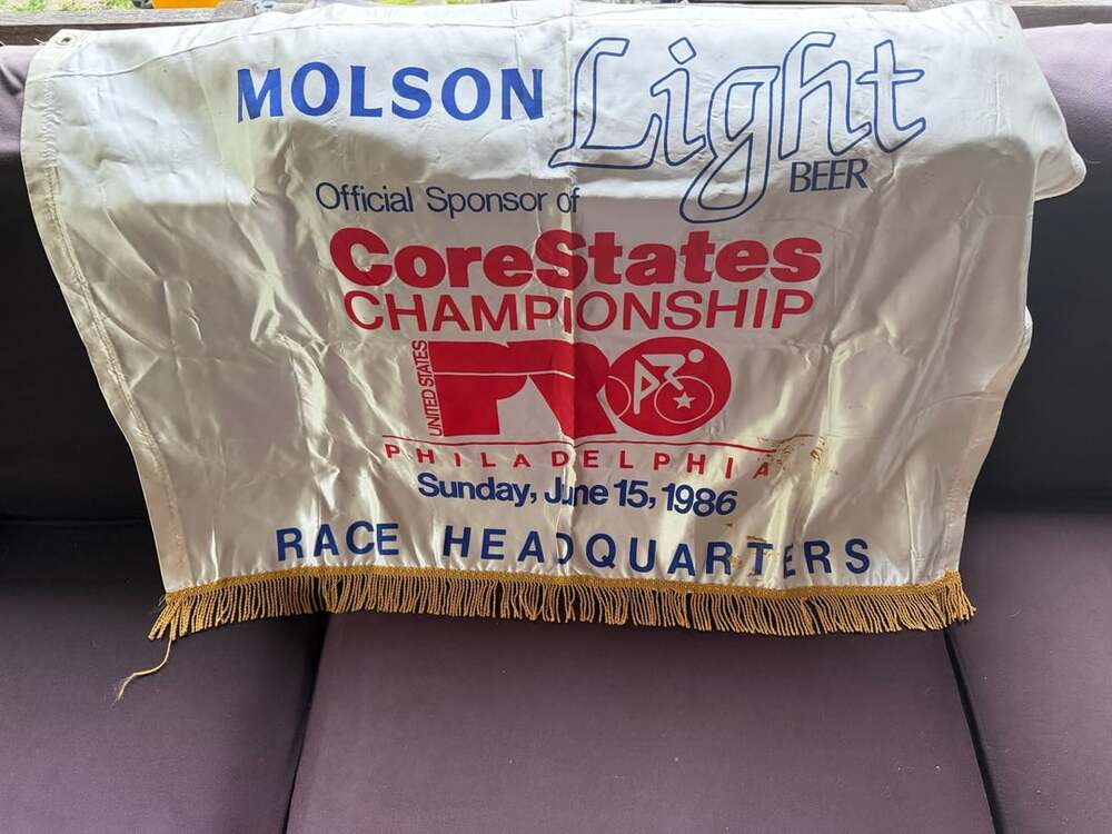 Vtg1986 CoreStates Championship Philadelphia Race Headquarters Flag